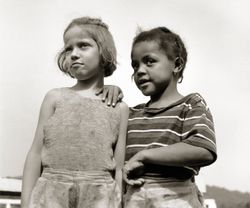 Two young human girls.