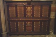 A panel recording some members of the Order of St Patrick in St Patrick's Cathedral, Dublin.