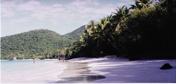 Oppenheimer Beach, in St John, U.S. Virgin Islands.