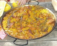 Saffron is one of the three essential ingredients in the Spanish paella valenciana, and is responsible for its characteristic brilliant yellow colouring.