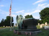 Arthur's grave at Albany Rural Cemetery