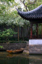 Zhuozheng Garden in Suzhou, Jiangsu province, one of the largest gardens in China.