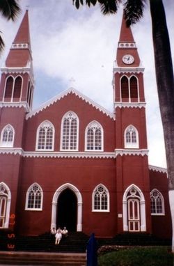 Metal church in Grecia, Costa Rica.