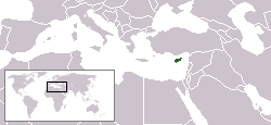 Location of Cyprus