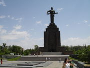 Mother Armenia (Mayr Hayastan) statue, located near Victory Park, in Yerevan.