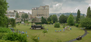 Parade Gardens in July after a rain shower