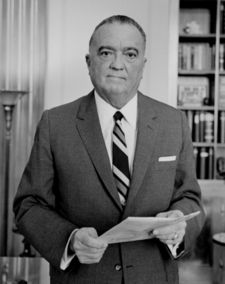 J. Edgar Hoover, director of the F.B.I, photographed in 1961.  Gandy worked for him from 1921 to his death in 1972.