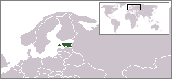 Location of Estonia