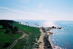 The north-west coast of Estonia near Nõva, Lääne county