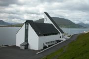 The modern Frederik´s Church in Nes.