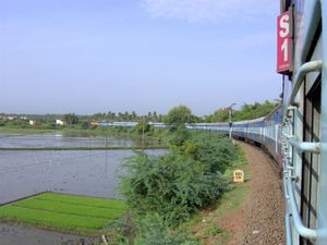 A long distance express train