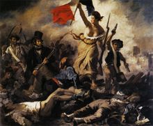 Eugène Delacroix - La Liberté guidant le peuple ("Liberty leading the People"), a symbol of the French Revolution of 1830