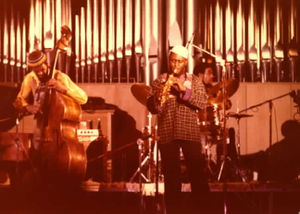 Reggie Workman, Pharoah Sanders, and Idris Muhammad, c. 1978