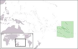 Location of French Polynesia