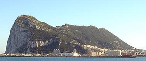 The Rock of Gibraltar, West Side town area, 2006.