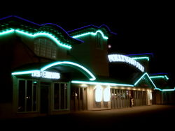 Wellington Pier at night.