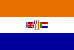 South Africa's national flag, from 1928-1994. The symbolism of the flag defines South Africa as an inherently white nation, recognizing the country's British and Dutch ethnic roots, but offering no symbolic recognition of the black majority.