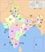 States and territories of India