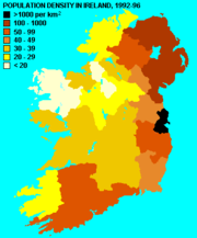Population density map.