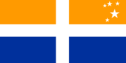 The Scillonian Cross, the unofficial flag of the Isles of Scilly.