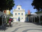 The Chapel of St. Francis Xavier on Coloane island, with a forecourt displaying Portuguese pavement, a sign of Macau's Portuguese History.