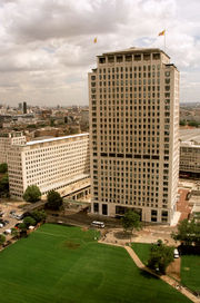 Shell Centre building in London, UK