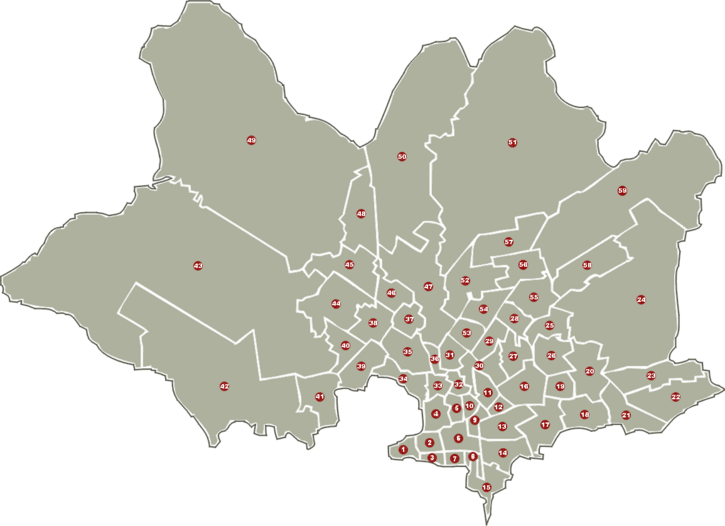 Map of Montevideo