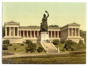 The Bavaria with the Ruhmeshalle, opened in 1850