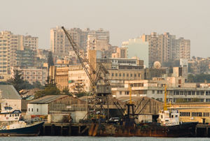  Maputo harbour and city centre in 2006