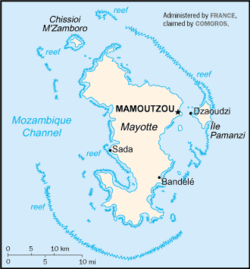 Location of Mayotte