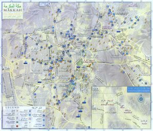 City map of modern-day Mecca