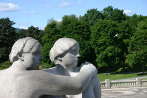 Sculptures in the Vigeland Park.