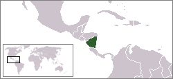 Location of Nicaragua