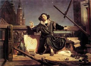 The astronomer Copernicus: Conversation with God. Painting by Jan Matejko 