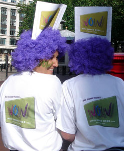 World Orphan Week supporters take part in the the London 10K Run