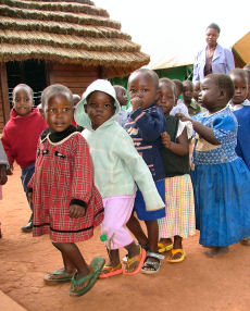 Having fun at the SOS Social Centre, Gulu