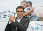 Andriy Shevchenko, Chelsea striker and FIFA/SOS Ambassador for Ukraine